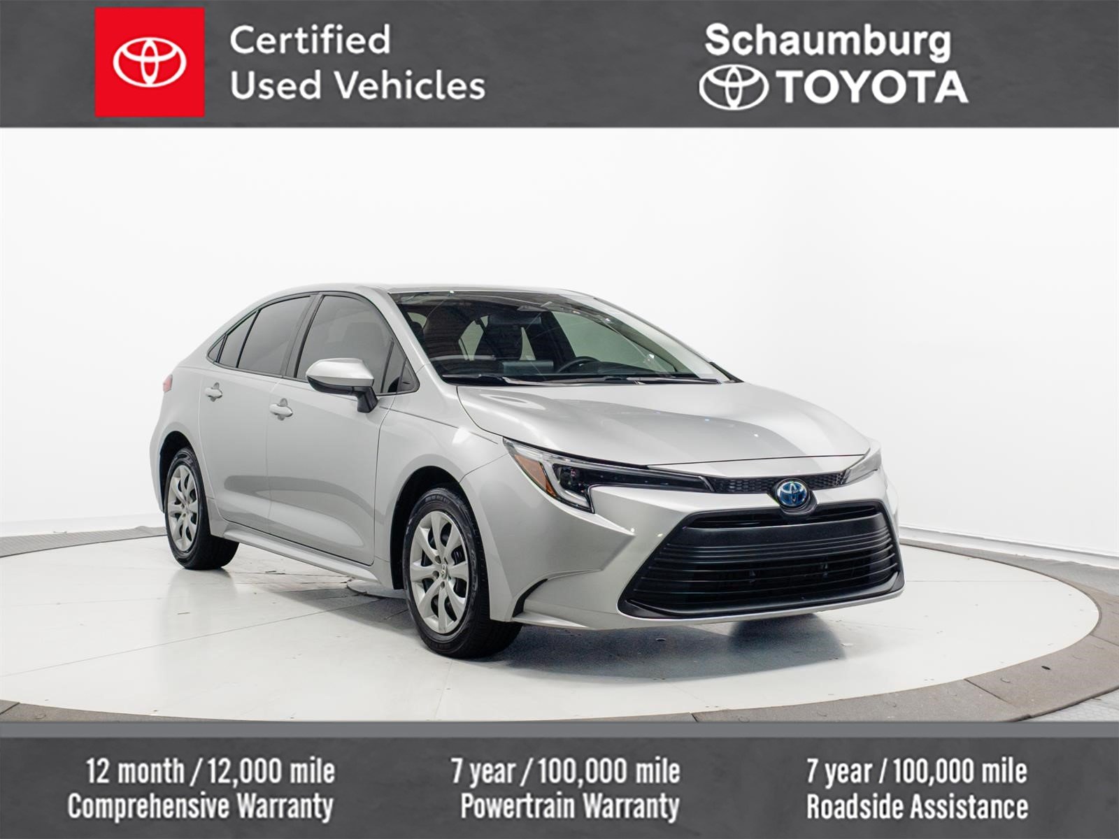 Certified Used 2023 Silver Toyota LE image 1