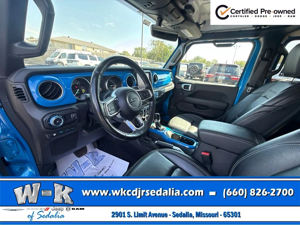 Certified Used 2023 Blue Jeep Sahara 4xe image 21