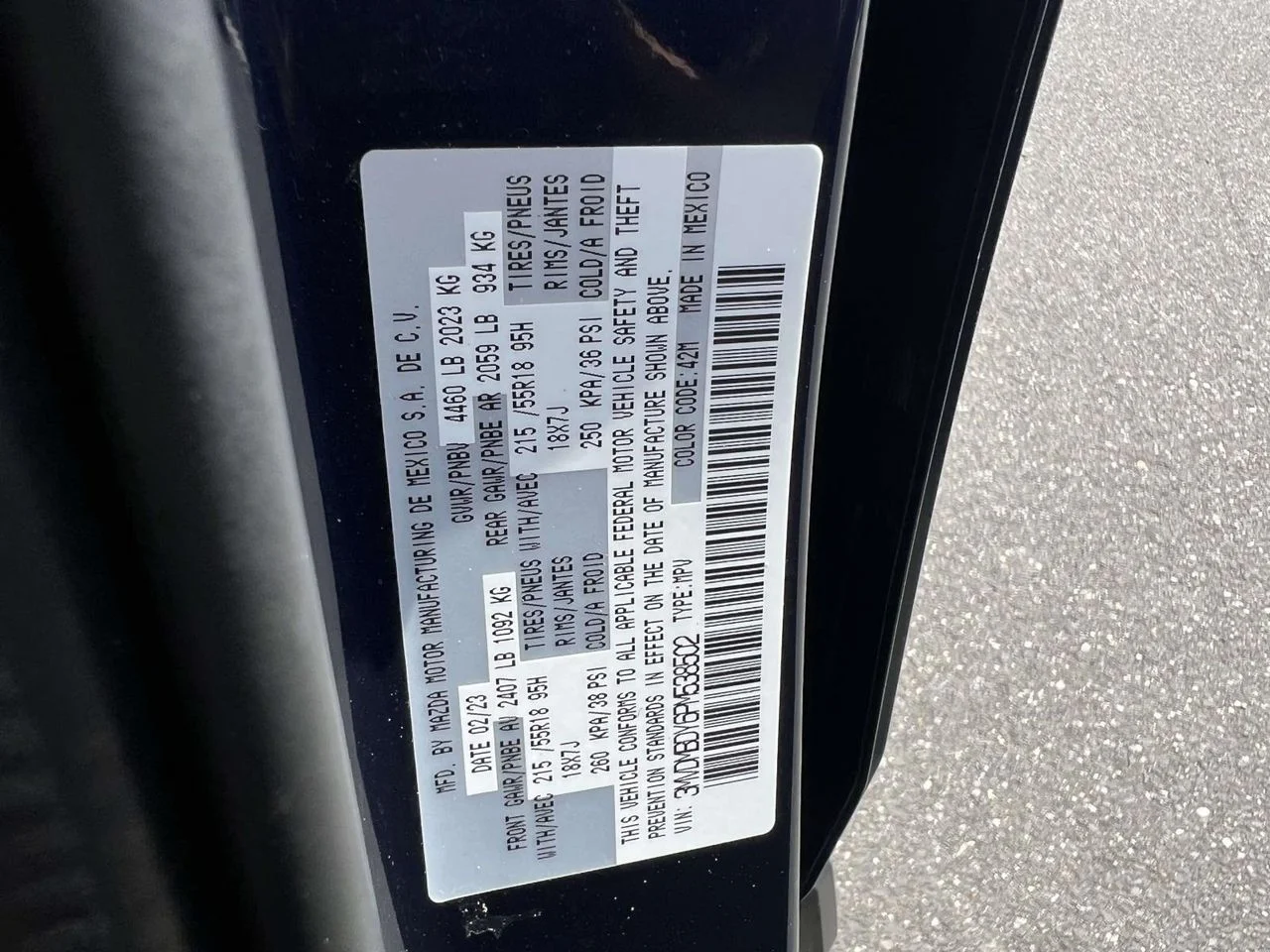 Certified Used 2023 Deep Crystal Blue Mica Mazda 2.5 Turbo Premium image 28