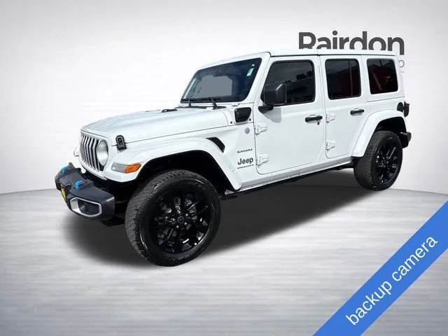 Used 2024 Bright White Clearcoat Jeep Sahara 4xe image 3