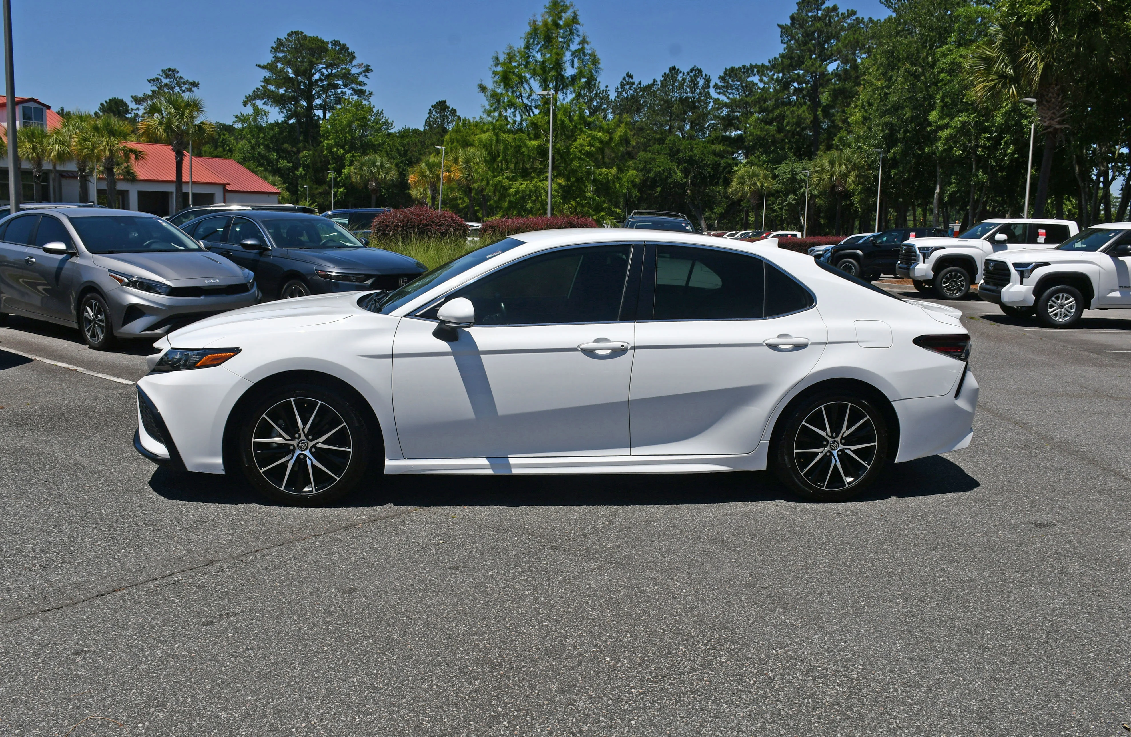Used 2023 White Toyota SE image 2