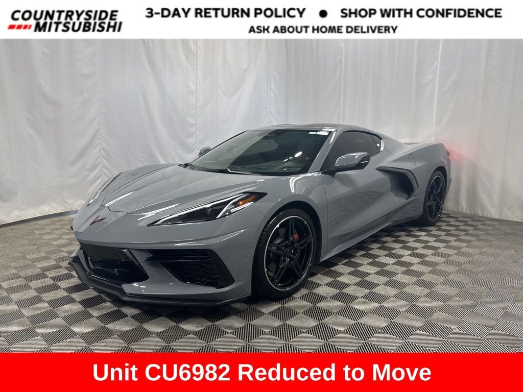 Pre-Owned 2024 Chevrolet Corvette Stingray 3LT Sea Wolf Gray