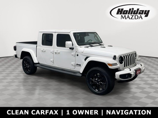 Used 2022 Bright White Clearcoat Jeep High Altitude image 1