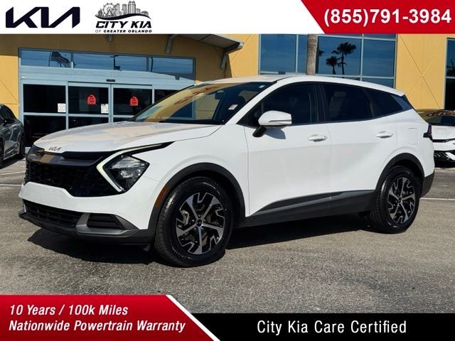 Used 2023 White Kia EX image 1