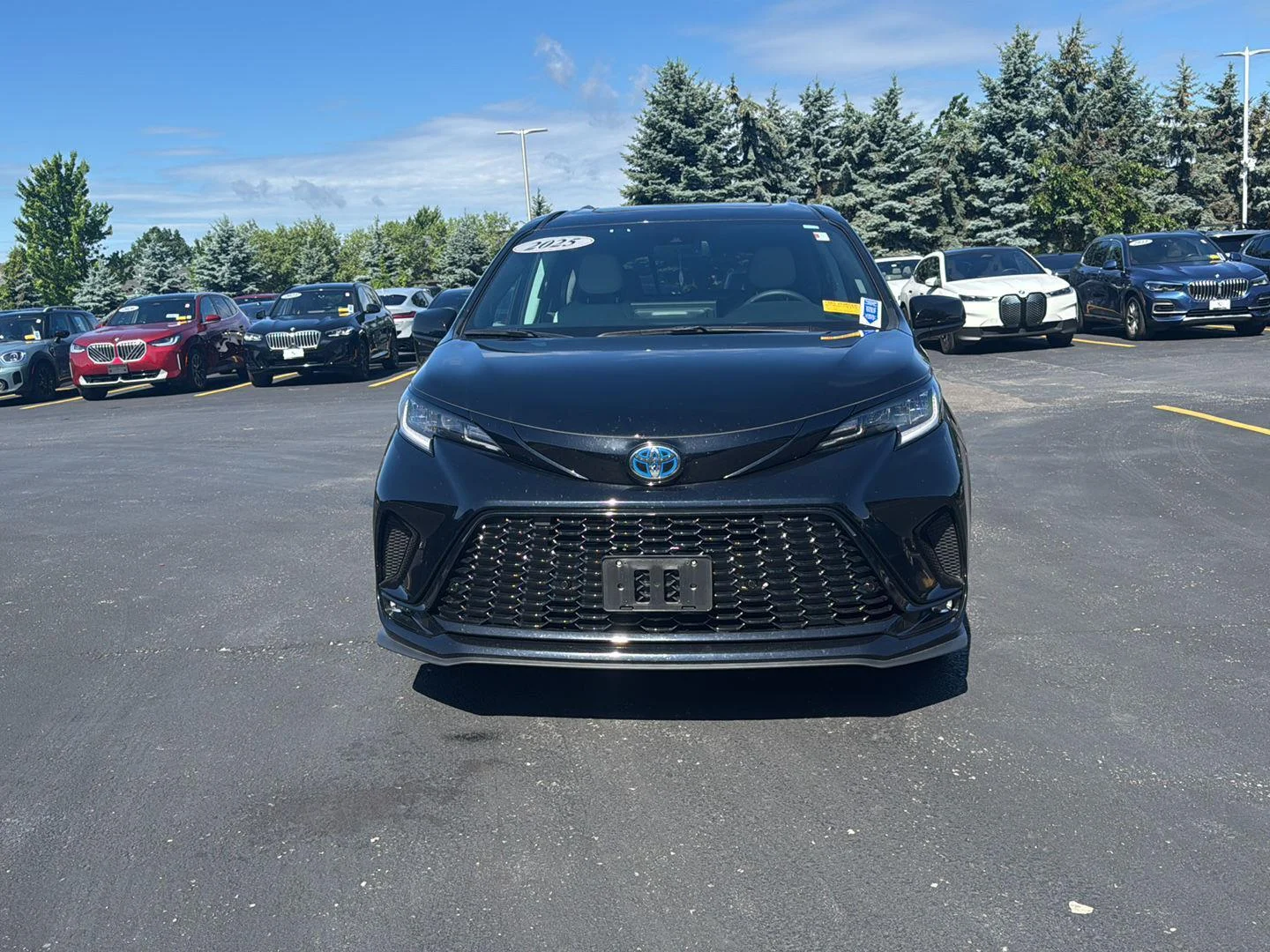Used 2025 Midnight Black Metallic Toyota XSE image 8