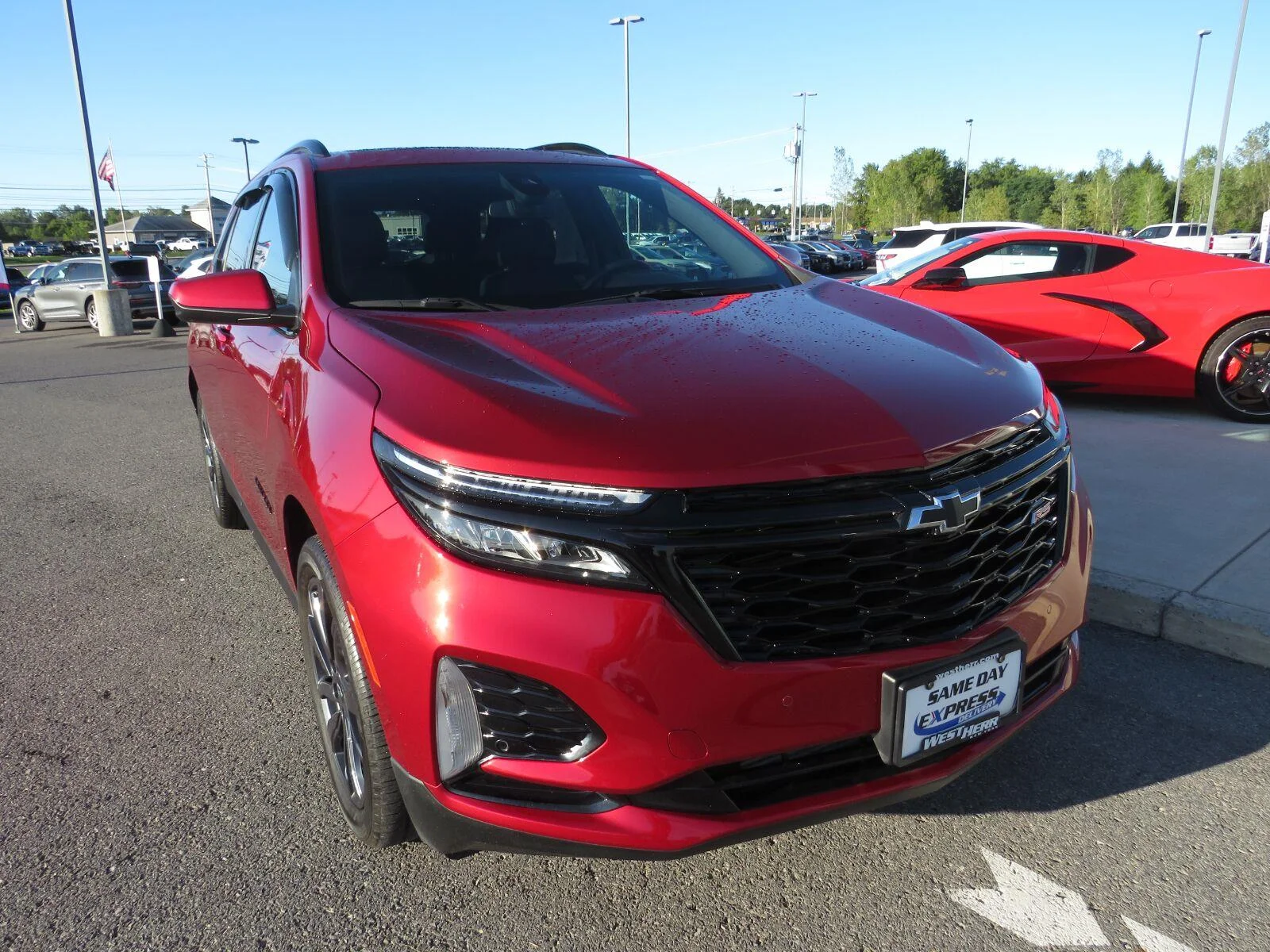 Used 2024 Radiant Red Tintcoat Chevrolet RS image 3