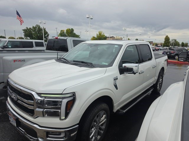 Used 2024 Star White Metallic Tri-Coat Ford LARIAT image 1