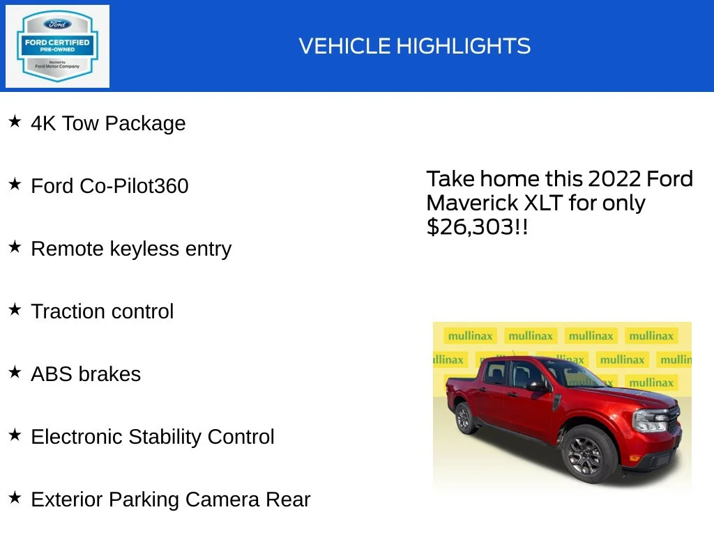Certified Used 2022 Red Ford XLT image 18