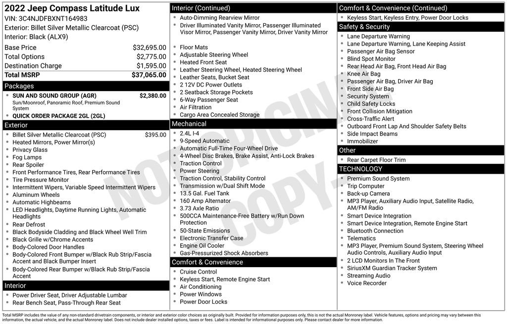 Used 2022 Silver Jeep Latitude Lux image 6
