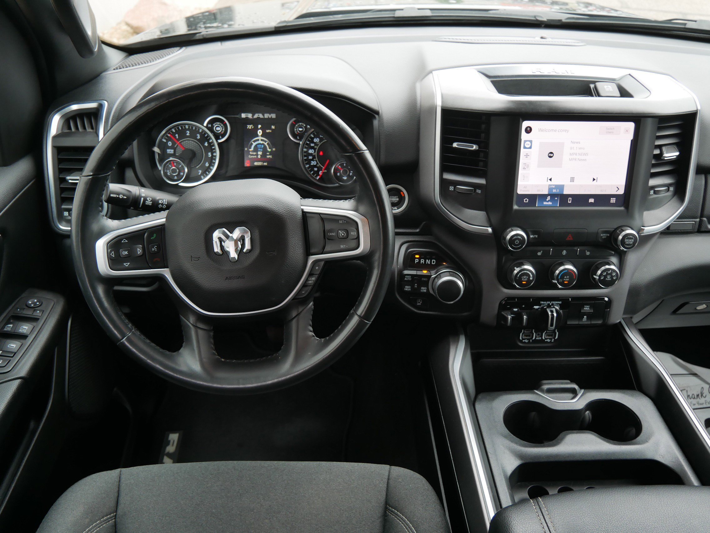 Used 2024 Diamond Black Crystal Pearlcoat Ram Big Horn image 16