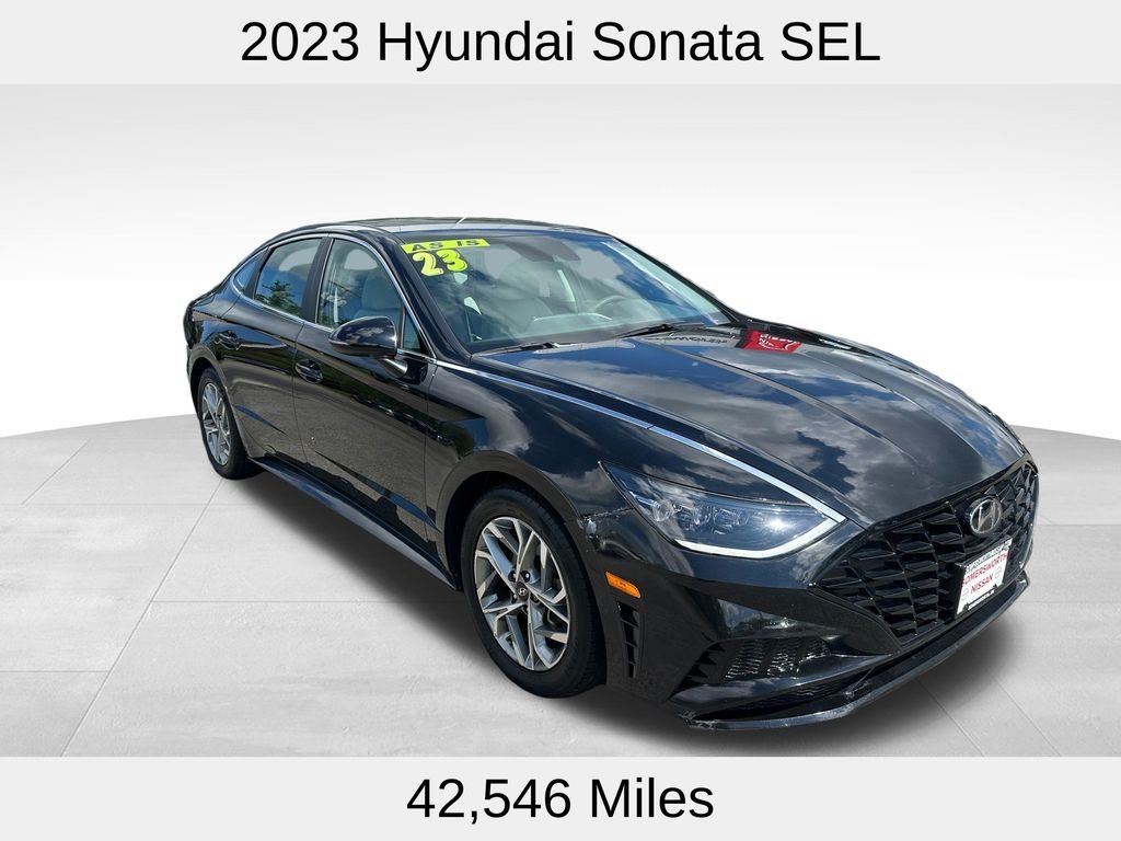 Used 2023 Hyundai Sonata SEL with VIN KMHL64JAXPA313115 for sale in Somersworth, NH