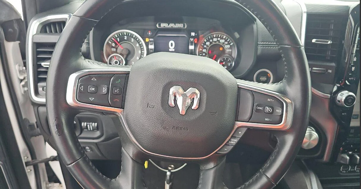 Used 2023 Ivory White Tri-Coat Pearlcoat Ram Laramie image 13