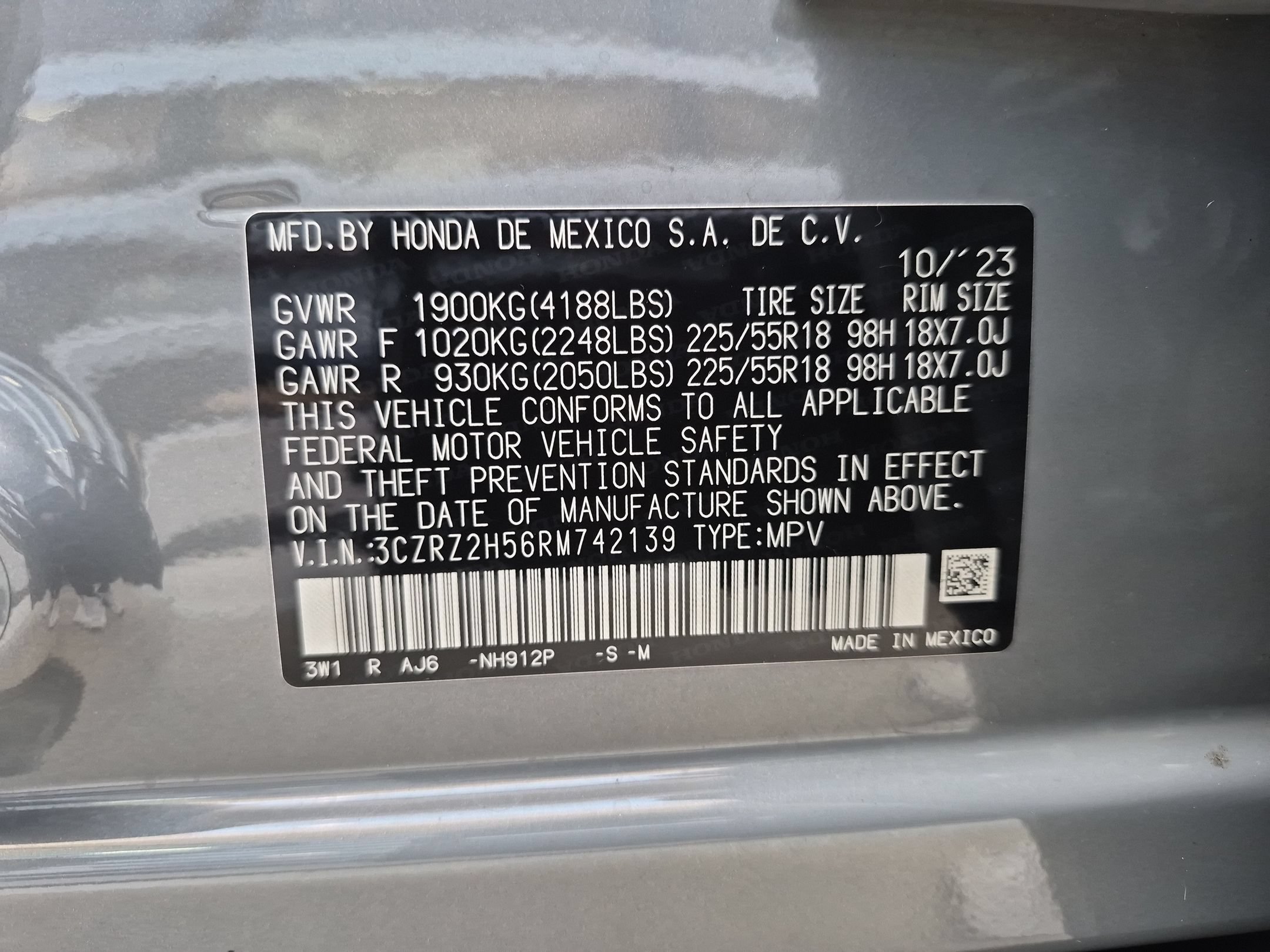 Certified Used 2024 Urban Gray Pearl Honda Sport AWD image 34