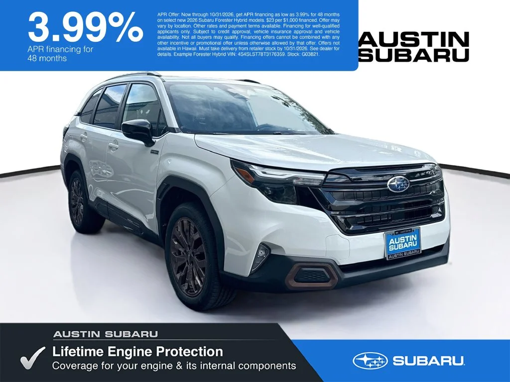 New 2026 White Subaru Sport Hybrid image 1