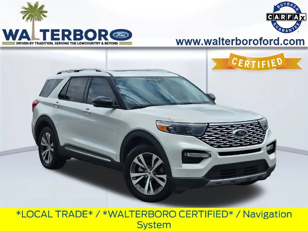 Certified Used 2020 White Ford Platinum image 1