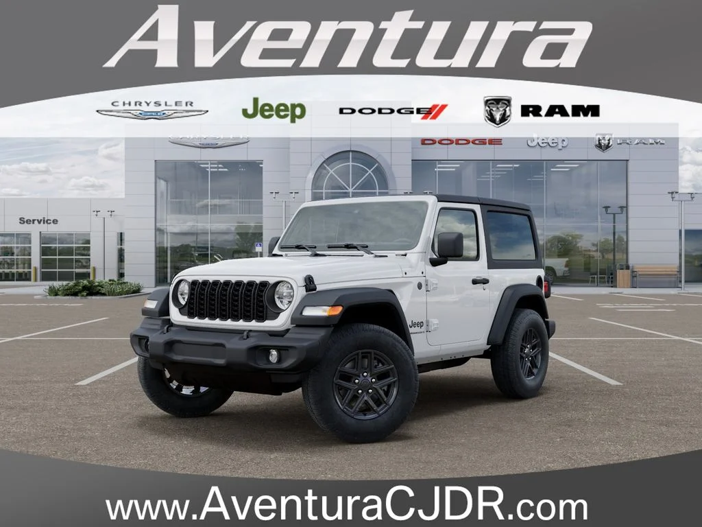 New 2026 Bright White Clear-Coat Exterior Paint Jeep Sport S image 1