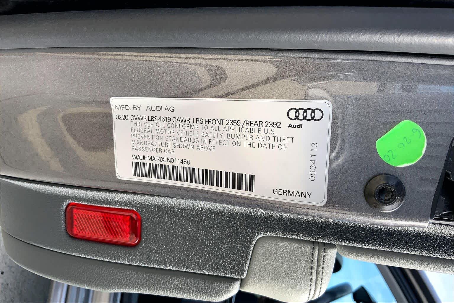 Used 2020 Manhattan Gray Metallic Audi Premium Plus image 37