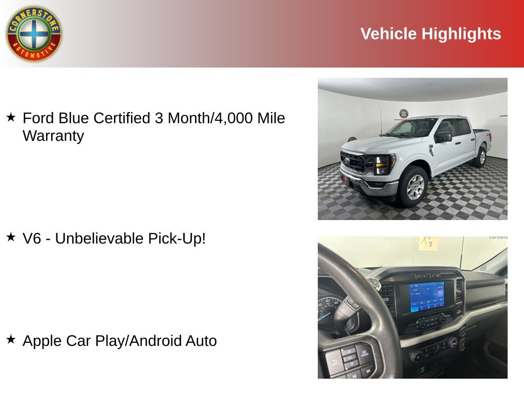 Certified Used 2023 White Ford XLT image 2