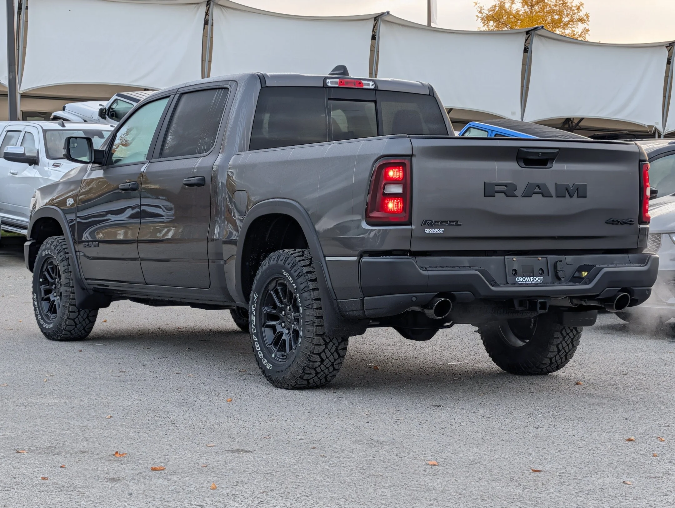 New 2026 Grey RAM Rebel - - Level 1 Grp - Steel Sport Hood - Trailer Brake Control - Power Adj Pedals & More! image 6