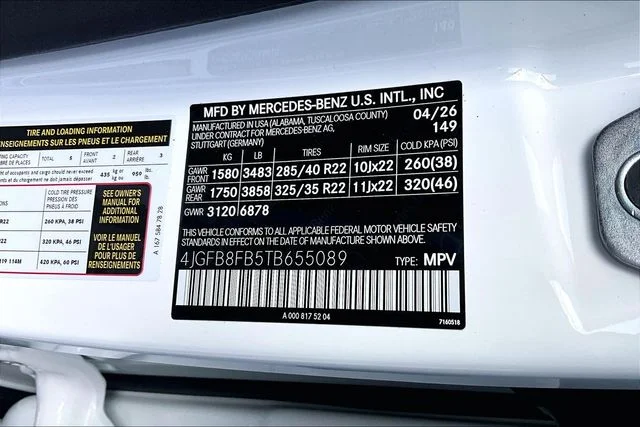 New 2026 Mercedes-Benz GLE GLE 580 4D Sport Utility 4MATIC