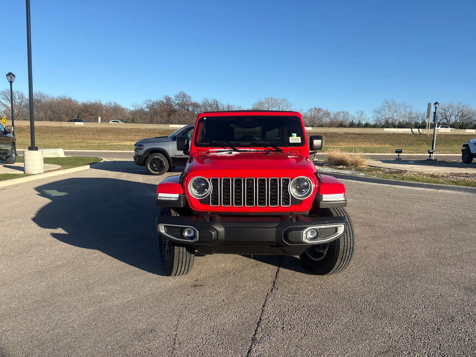 New 2026 Firecracker Red Clear-Coat Exterior Paint Jeep Sahara image 3