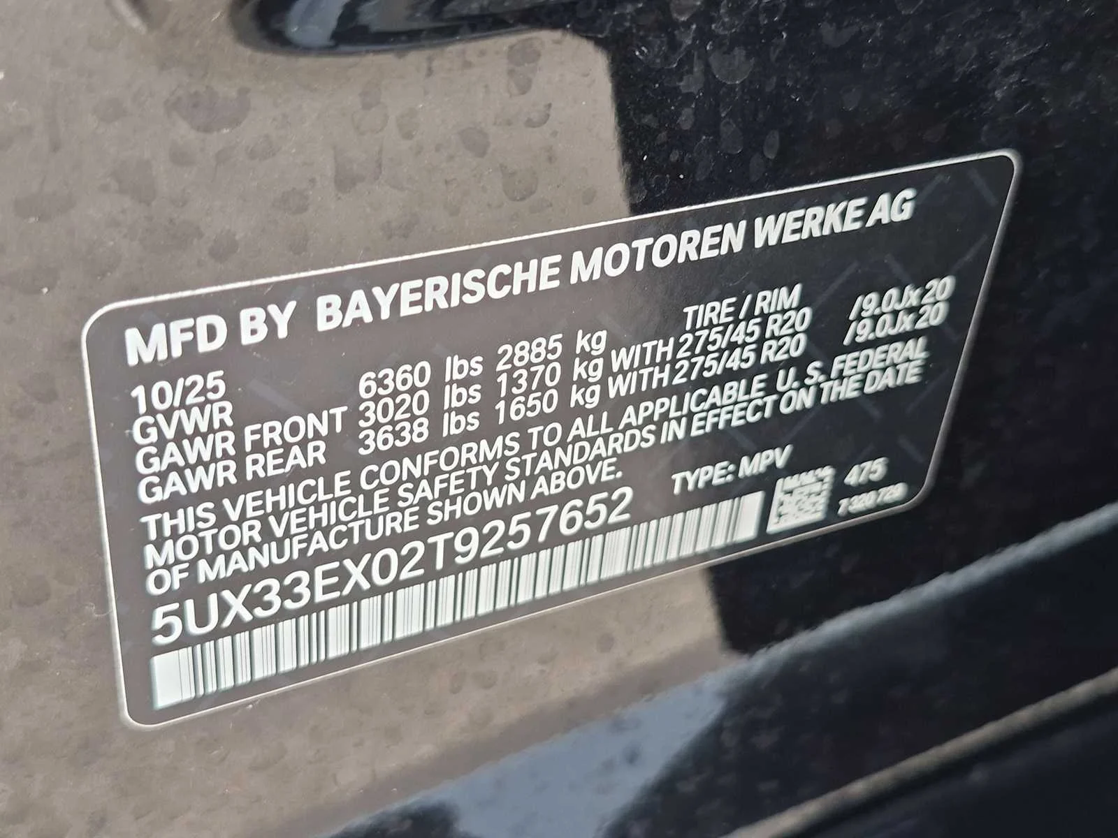 New 2026 Black Sapphire Metallic BMW xDrive40i image 37