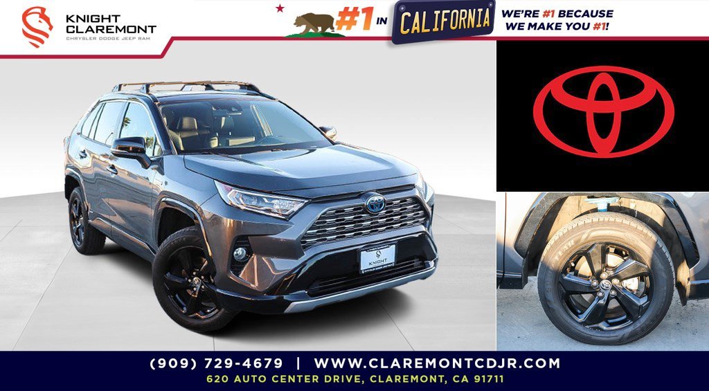Used 2021 Midnight Black Metallic Toyota XSE image 1