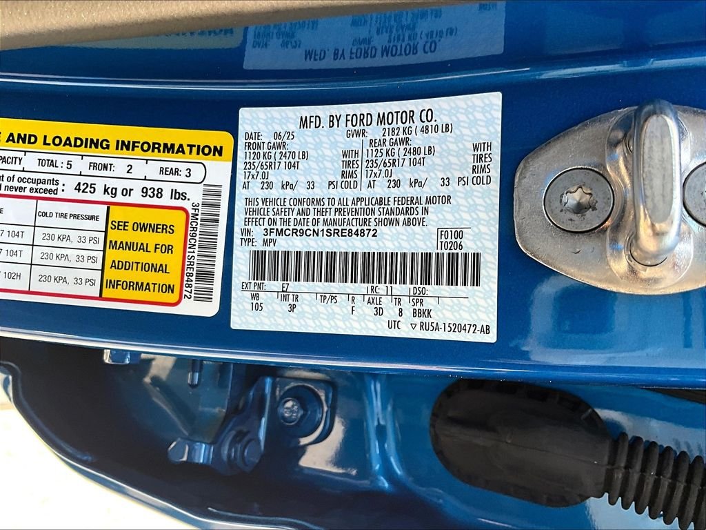 New 2025 Blue Metallic Ford Outer Banks image 13