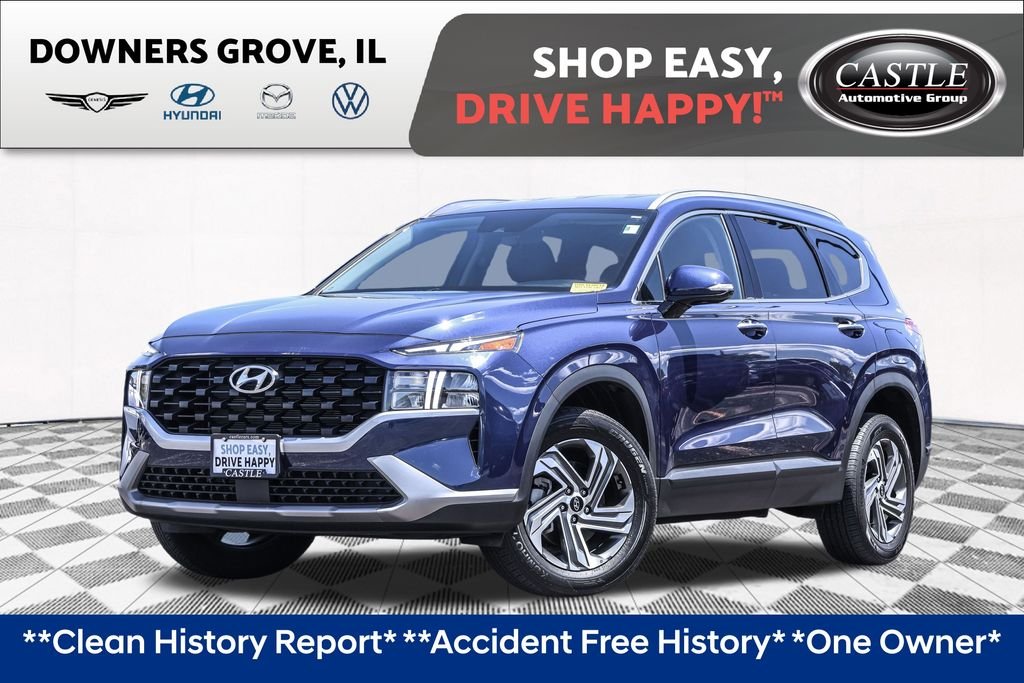 Certified Used 2023 Blue Hyundai SEL image 1