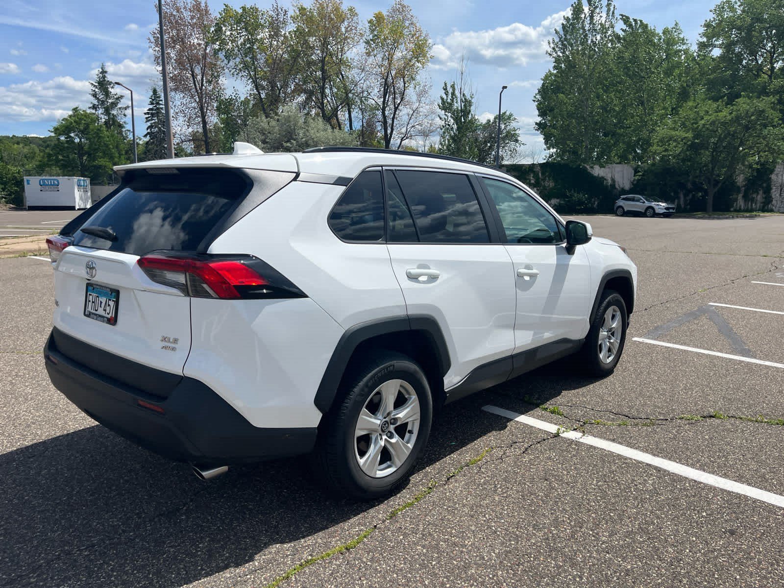 Used 2021 Super White Toyota XLE image 12