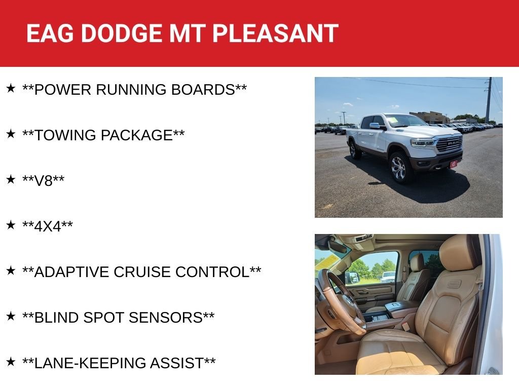Used 2020 White Ram Laramie Longhorn image 8