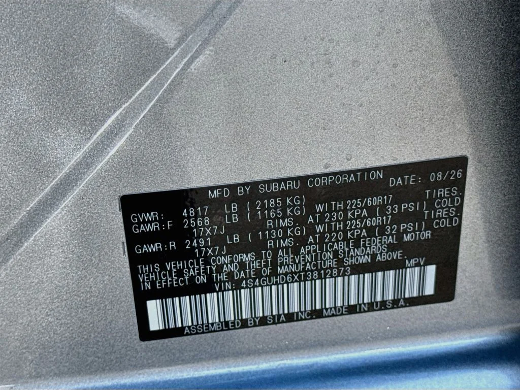 New 2026 Silver Subaru Premium image 38