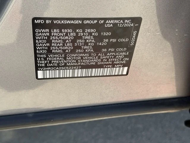 Certified Used 2025 Silver Volkswagen 2.0T SE w/Technology image 28