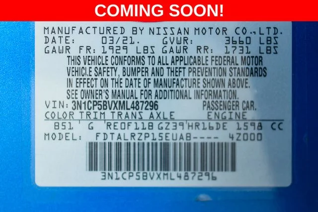 Used 2021 Blue Nissan S image 36