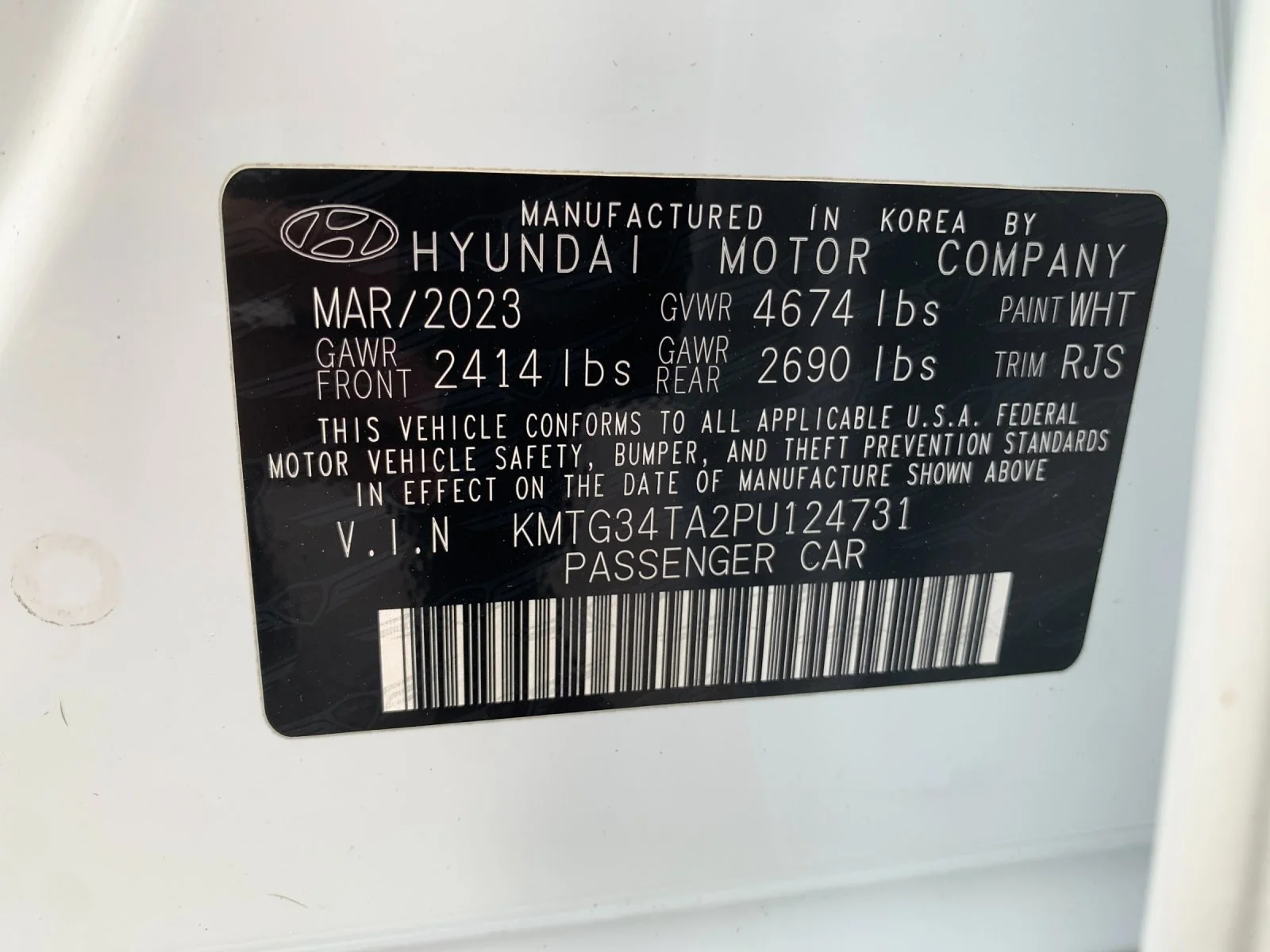 Used 2023 White Genesis 2.0T image 34