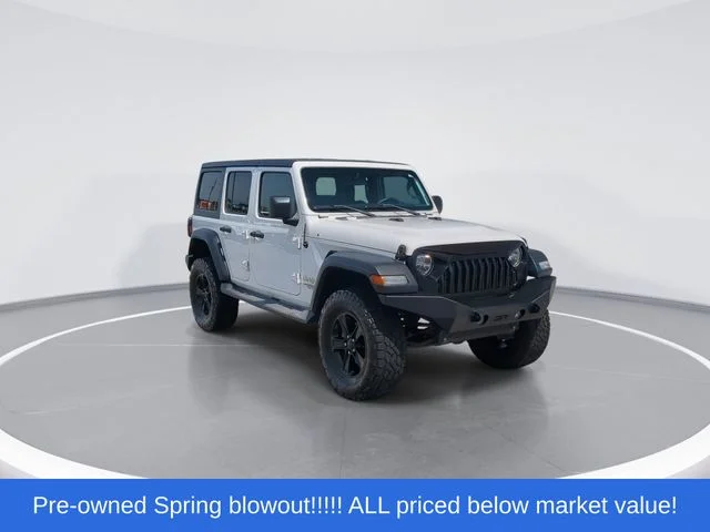 Used 2018 White Jeep Unlimited Sport S image 2