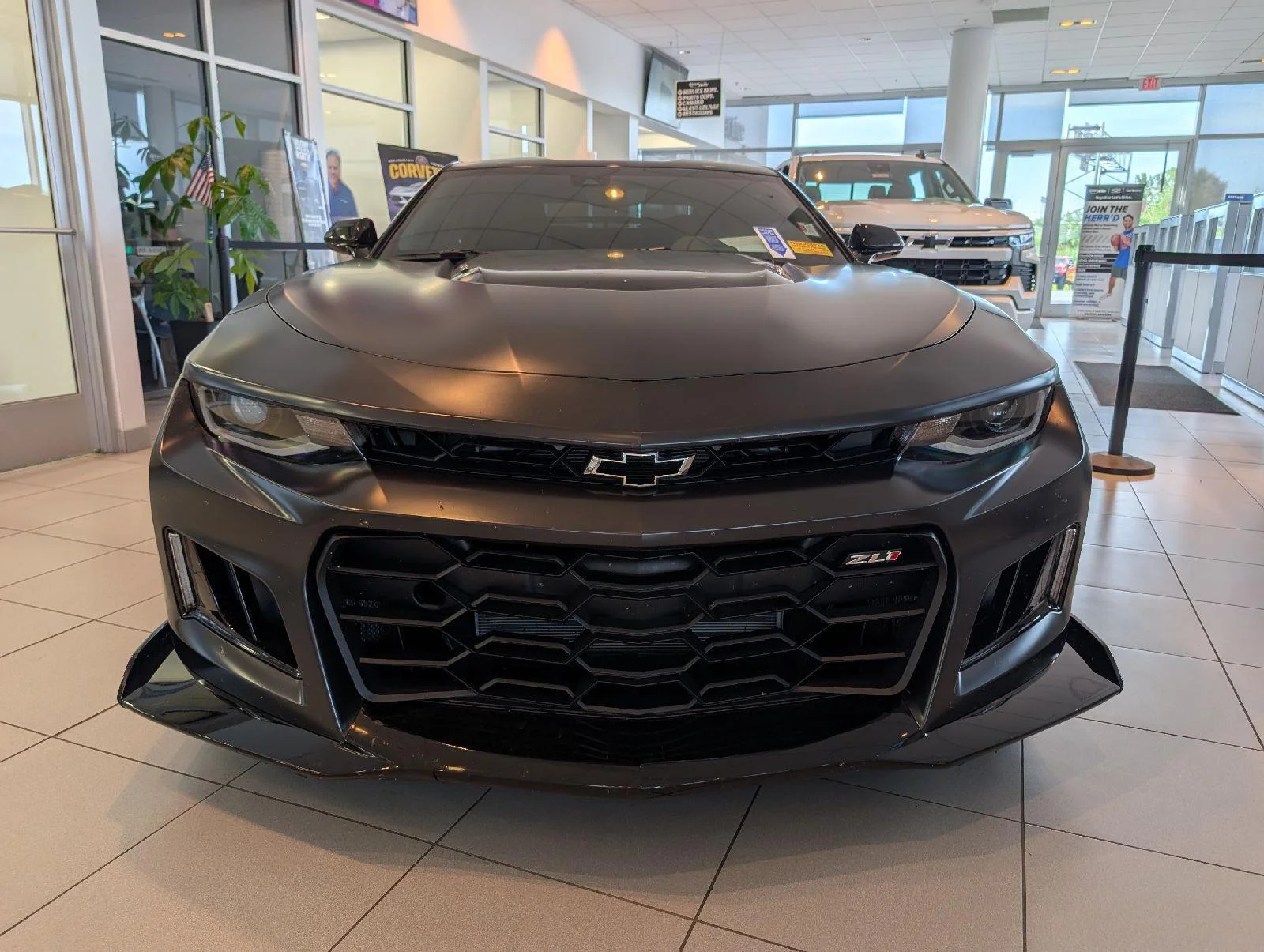 Used 2024 Panther Black Matte Chevrolet ZL1 image 2