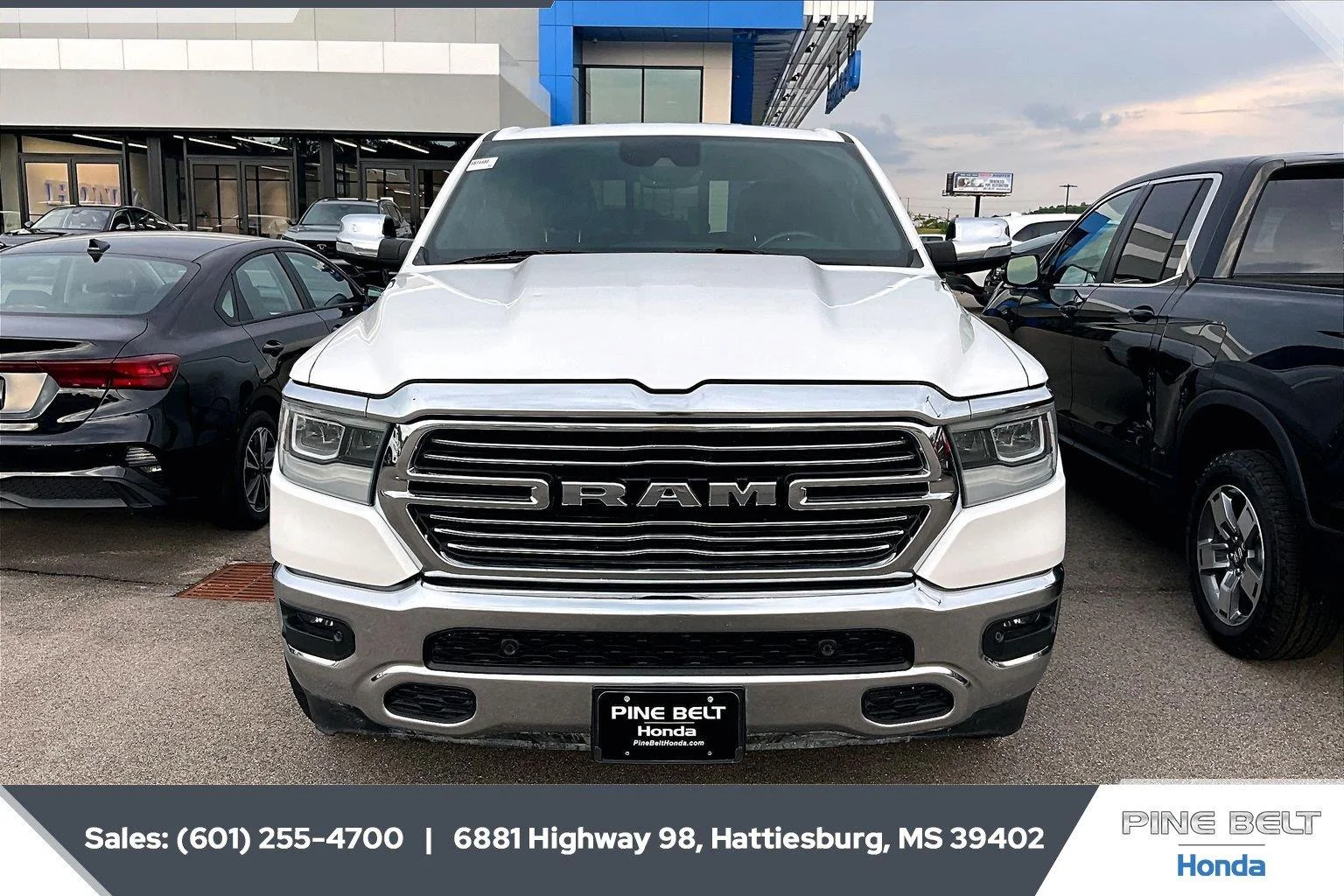 Used 2023 Ivory White Tri-Coat Pearlcoat Ram Laramie image 5