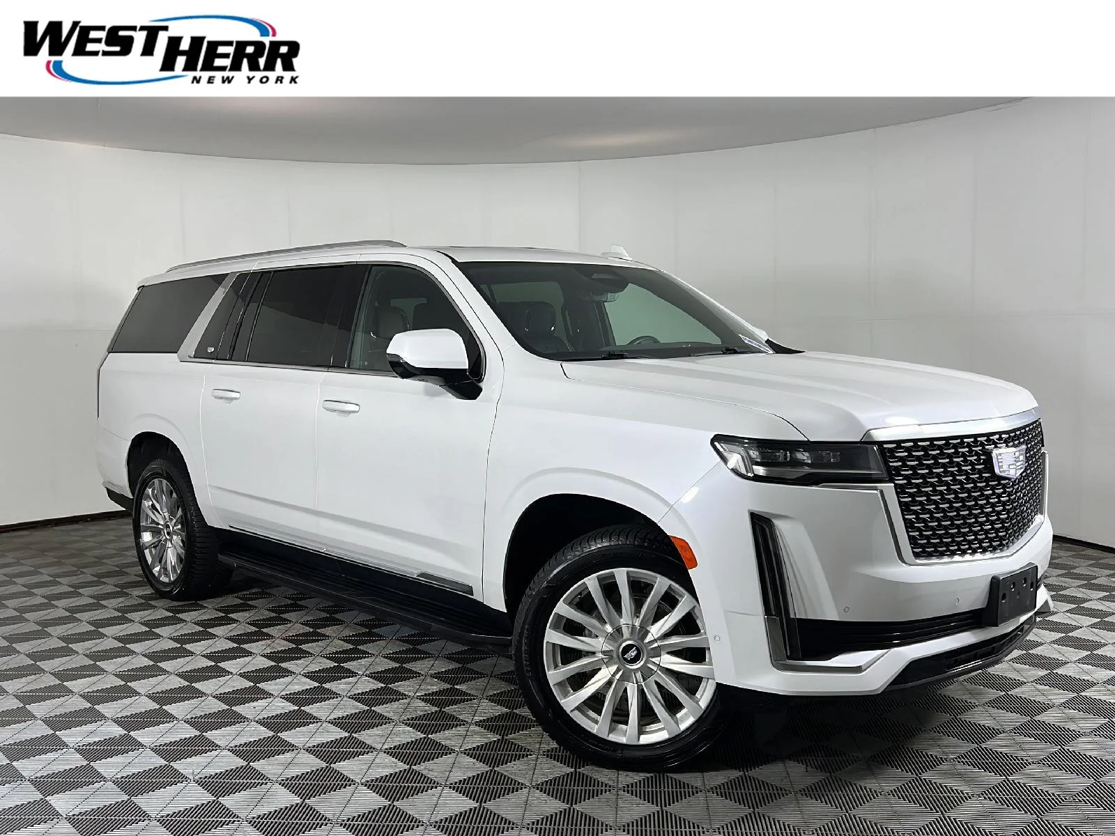 Used 2023 Crystal White Tricoat Cadillac 4WD Premium Luxury image 1