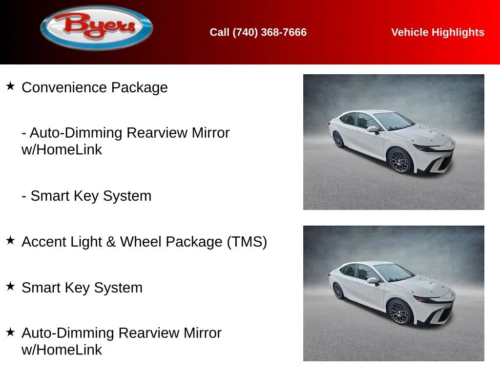 Used 2025 White Toyota SE image 11