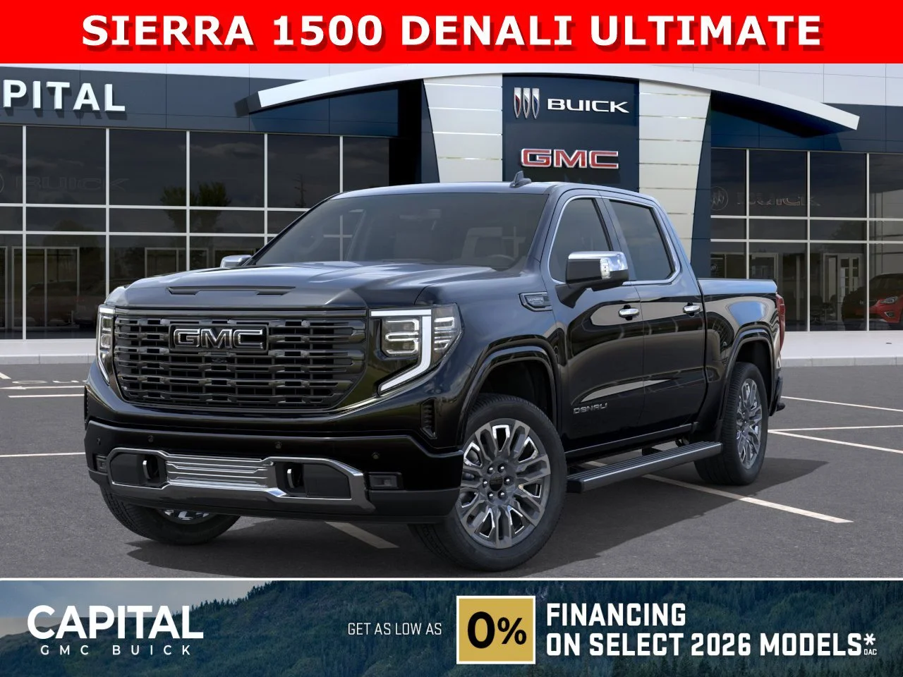 New 2026 ONYX BLACK GMC Denali Ultimate image 1