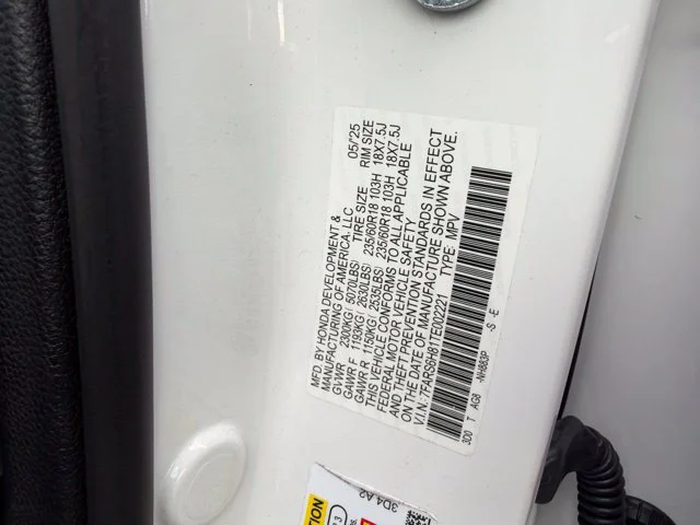 Certified Used 2026 Platinum White Pearl Honda Sport-L image 17