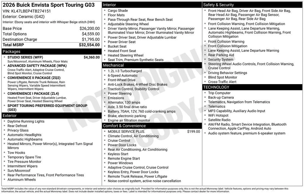 2026 Buick Envista Sport Touring - Photo 1