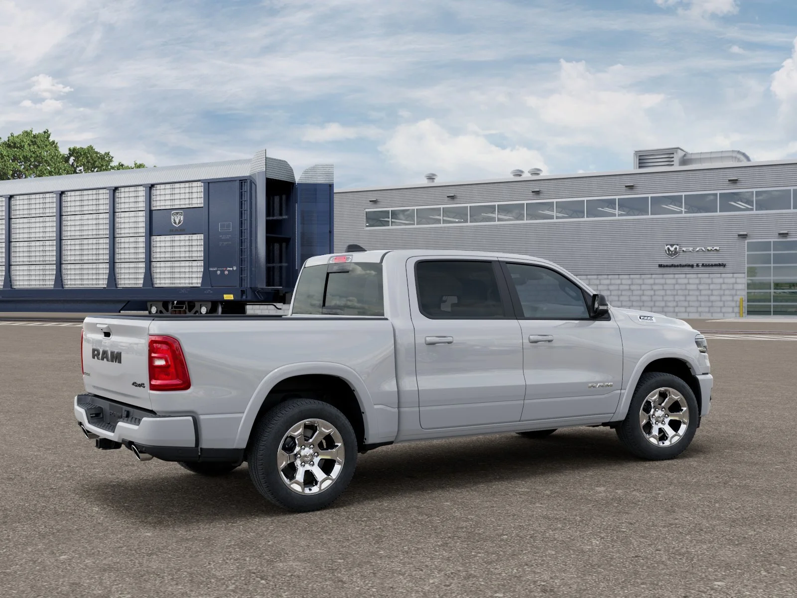 New 2026 Bright White Clear-Coat Exterior Paint RAM BIG HORN image 2