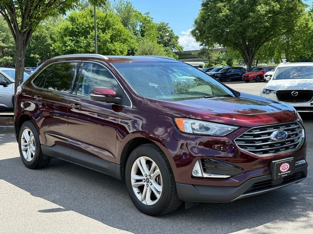 Used 2019 Burgundy Velvet Metallic Tinted Clearcoat Ford SEL image 4