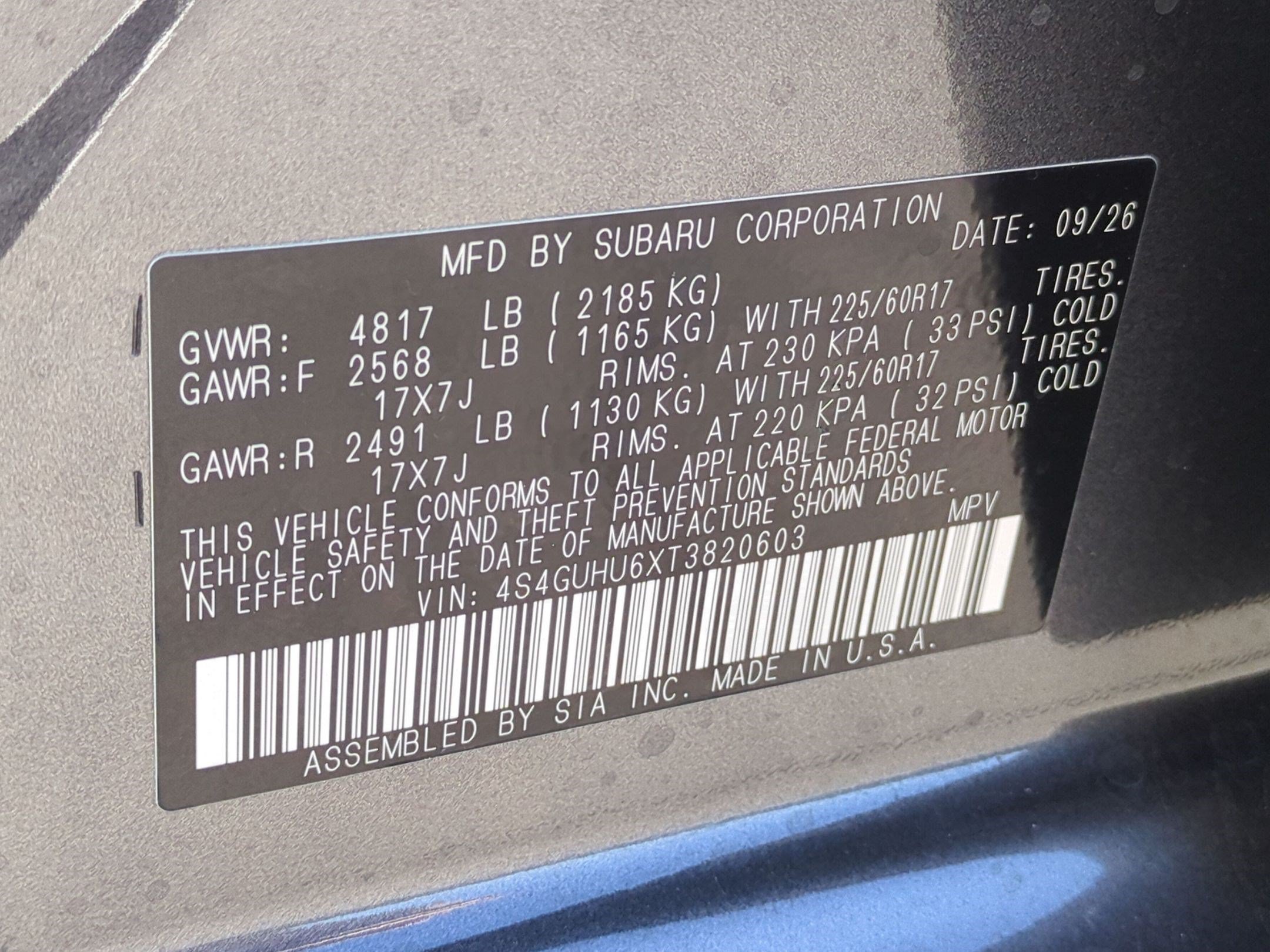 New 2026 MAGNETITE GRAY PEARL Subaru Wilderness image 17