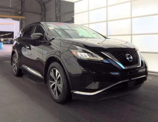 Used 2020 Super Black Metallic Nissan S image 2