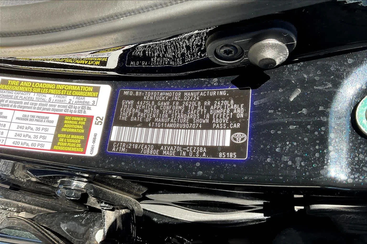 Used 2024 Midnight Black Metallic Toyota SE image 33