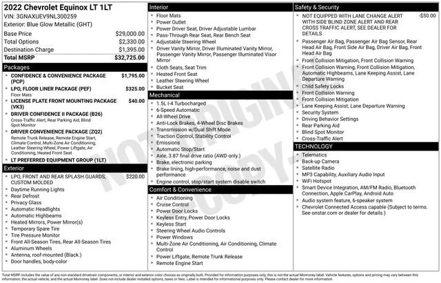 Used 2022 Blue Glow Metallic Chevrolet LT image 5