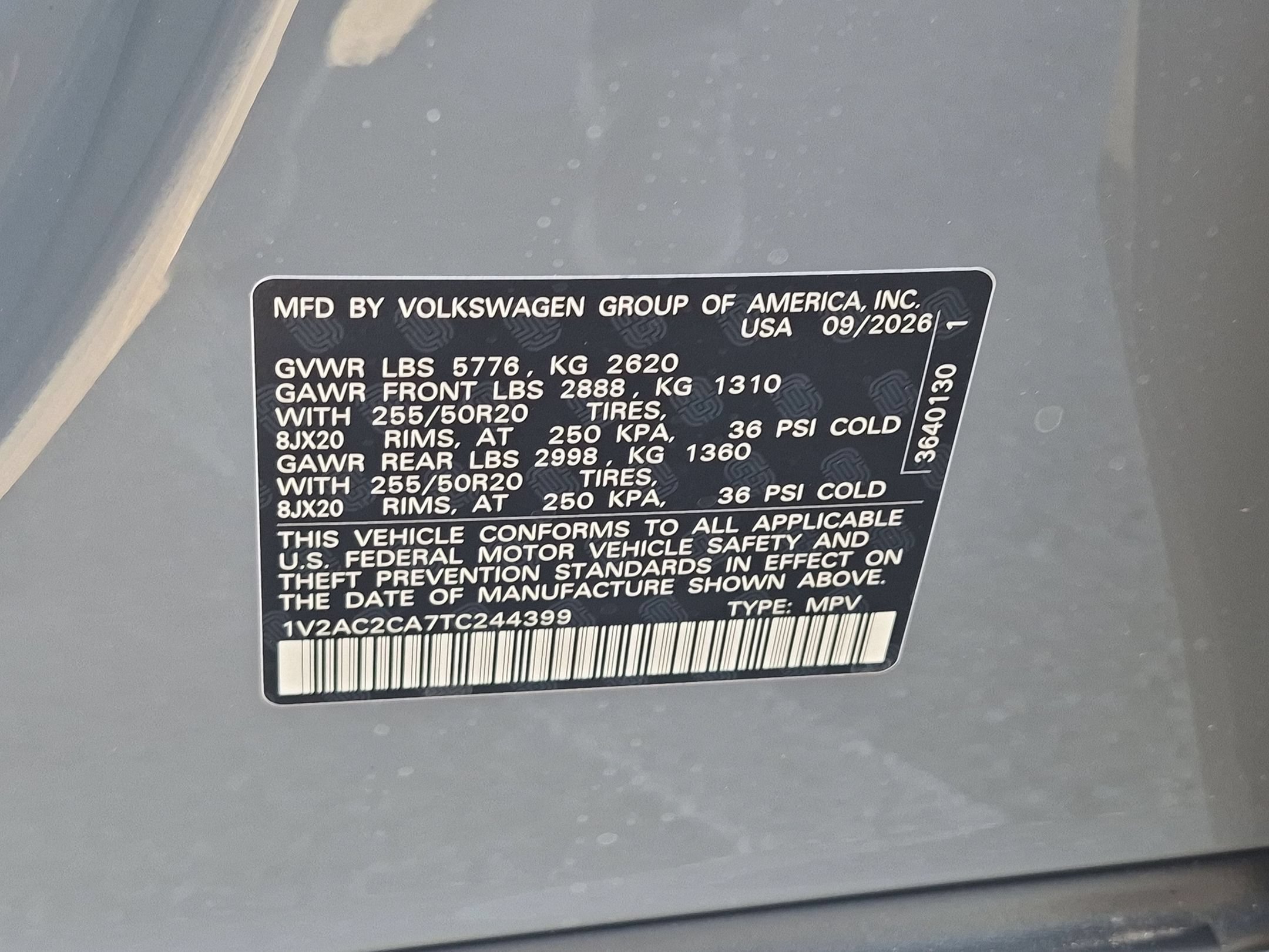 New 2026 Pure Gray Volkswagen 2.0T SEL R-Line Black image 17